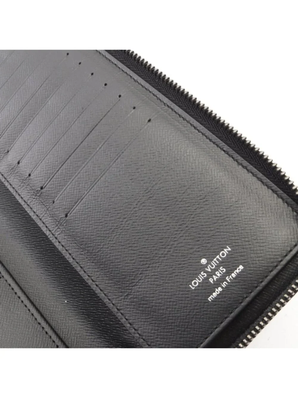 Louis Vuitton Round Wallet Zippy Vertical Monogram Eclipse Leather